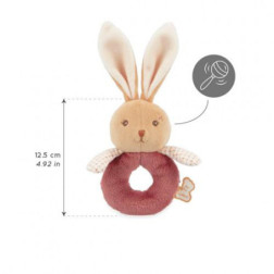 MON DOUX HOCHET LAPIN BORDEAUX