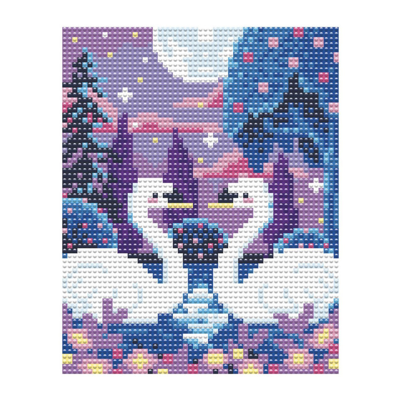 PEINTURE DIAMANT- AU CLAIR DE LUNE