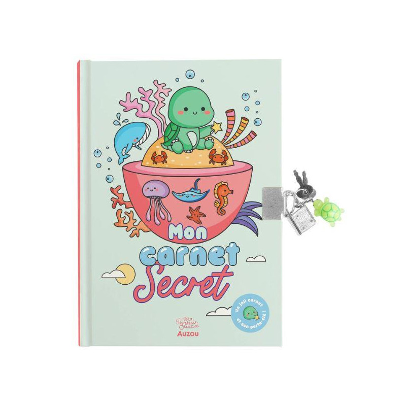 MON CARNET SECRET - PORTE CLE TORTUE