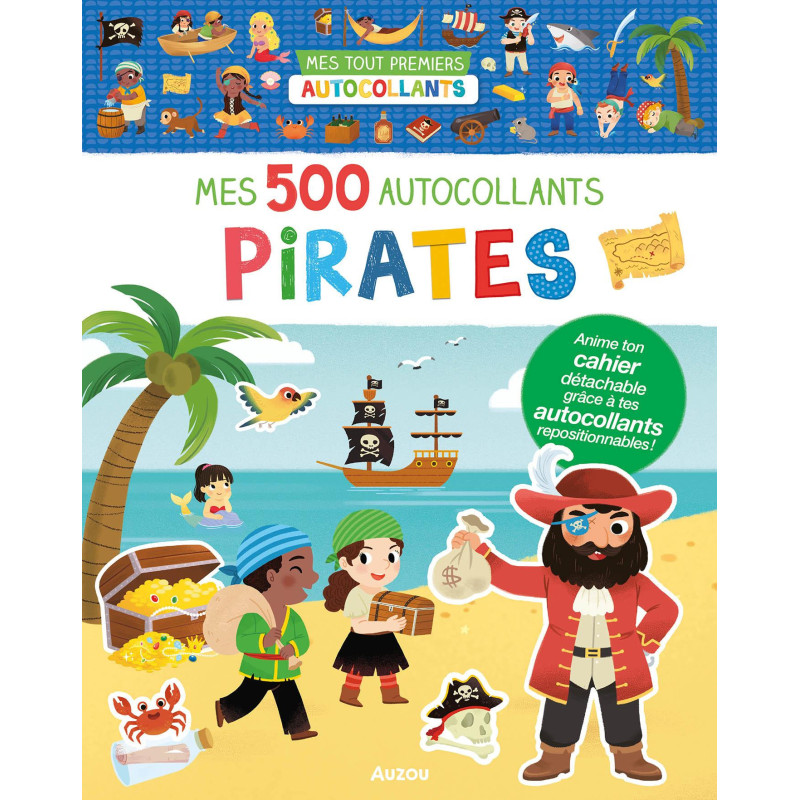 MES 500 AUTOCOLLANTS PIRATES