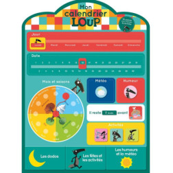 MON CALENDRIER EN TISSU LOUP