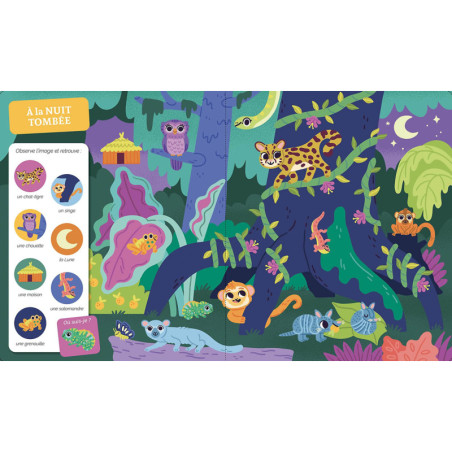 Cherche et trouve des tout-petits - LA JUNGLE ET LA SAVANE