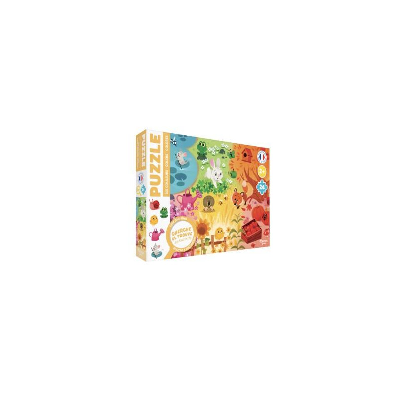 PUZZLE CHERCHE ET TROUVE DES TOUT-PETITS - LES COULEURS
