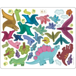 MA POCHETTE D'ARTISTE - 200 AUTOCOLLANTS DINOSAURES