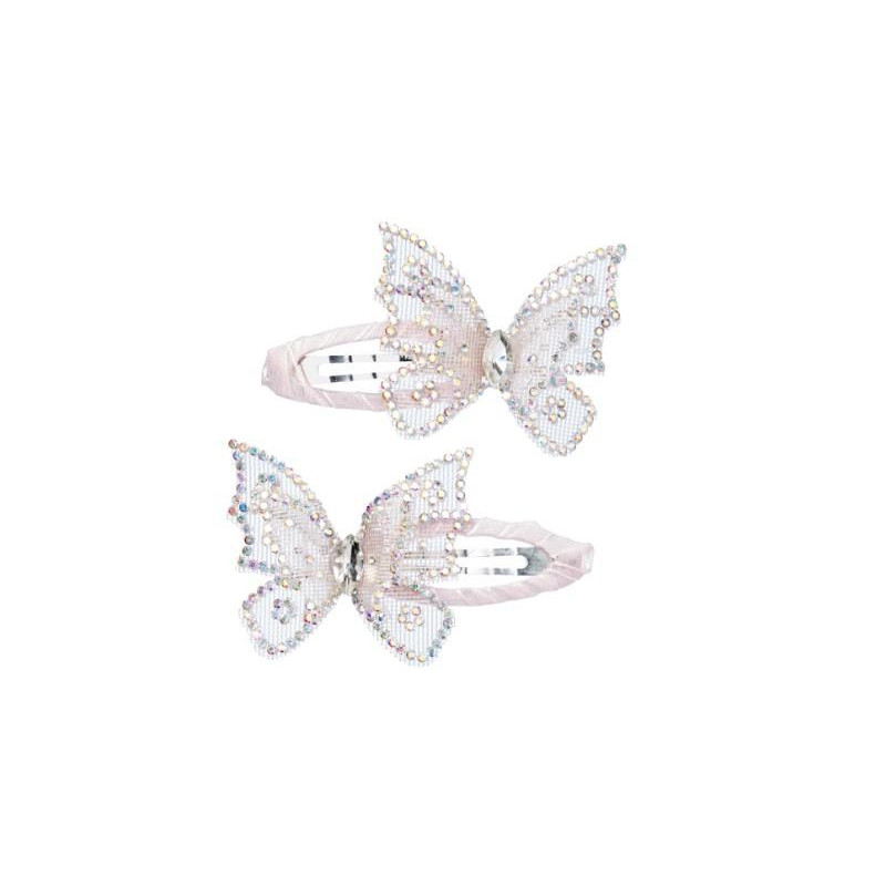 Pinces à cheveux Joy papillon pailleté
