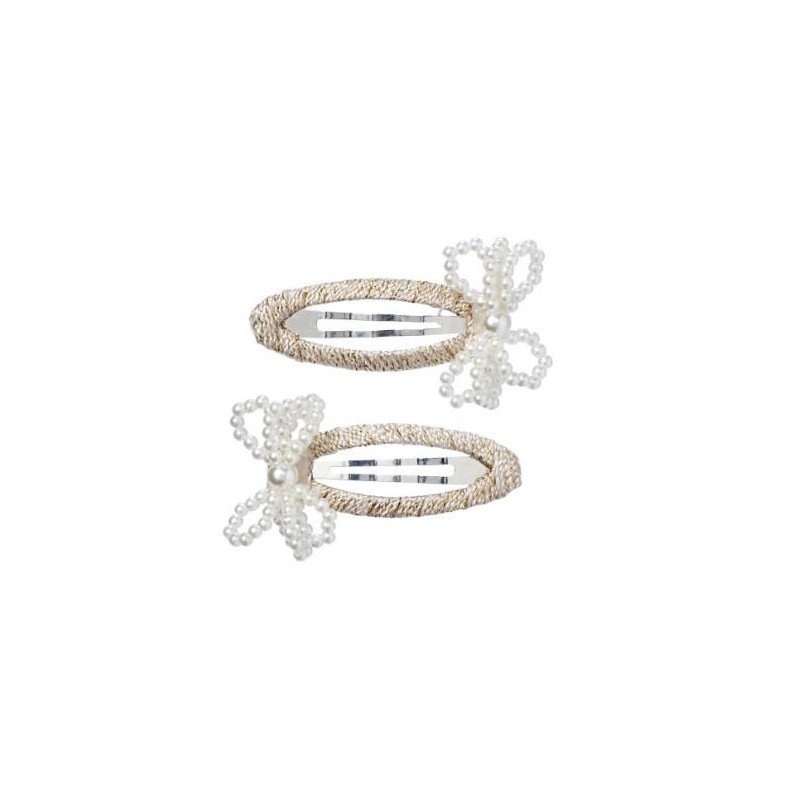 Pinces à cheveux Dimphy nœud or