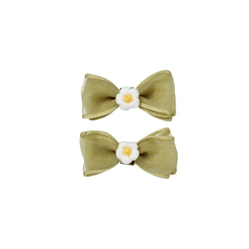 Pince à cheveux Wenxi nœud vert