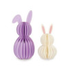 Set de 2 Petits Lapins Pliables en Papier - Hoppy Easter- BUNNY - pâques 2026 - LEGAMI