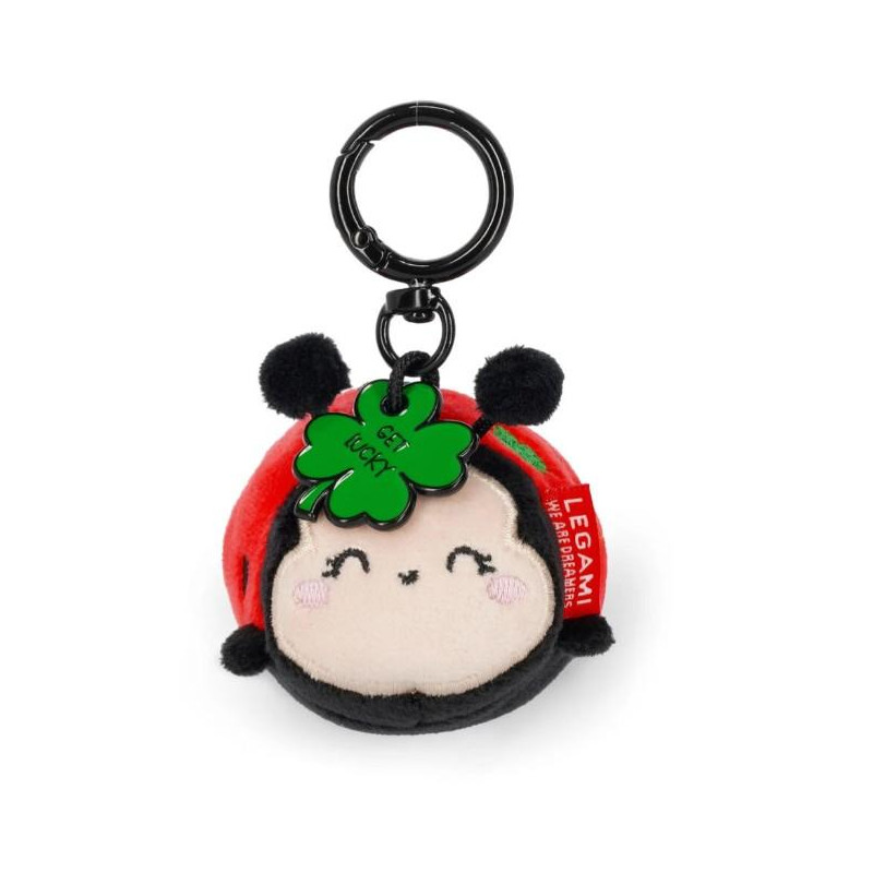 PORTE-CLÉS EN PELUCHE - SUPER SOFT! - TINY - Coccinelle ladybug - legami