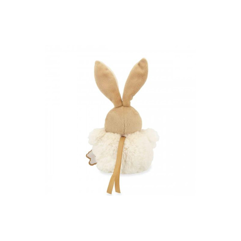 Pompon lapin Crème - 10 cm
