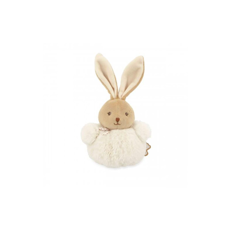 Pompon lapin Crème - 10 cm
