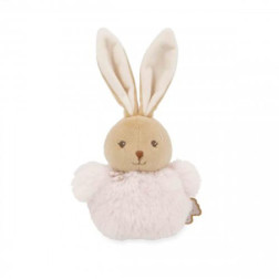 Pompon lapin Rose - 10 cm