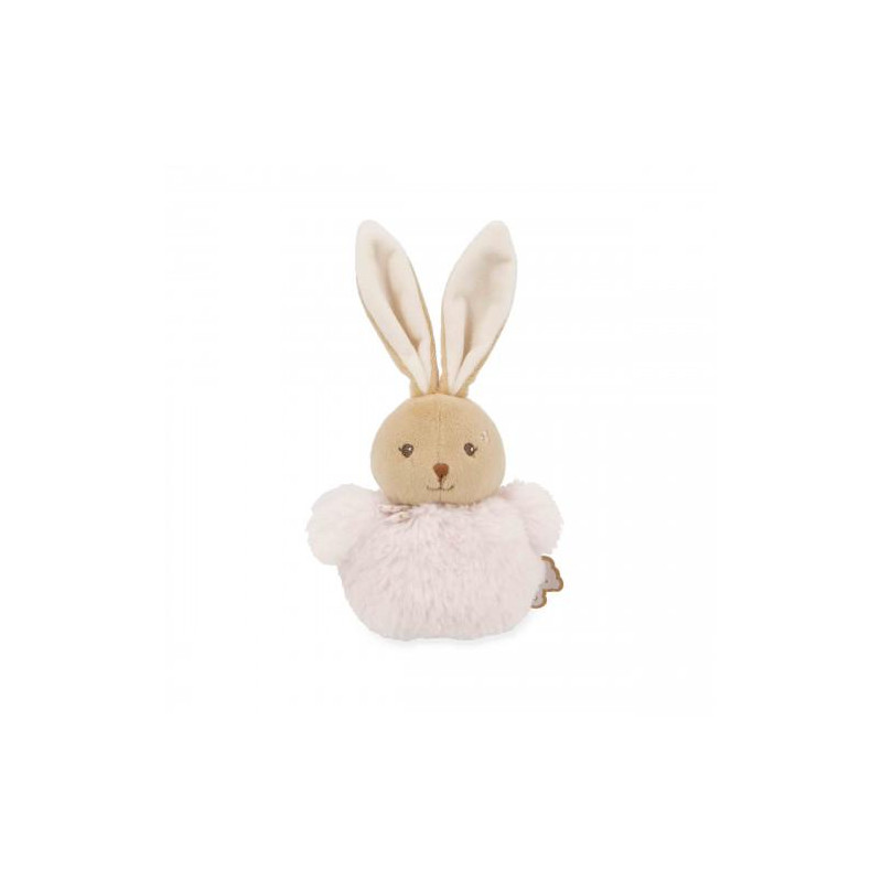 Pompon lapin Rose - 10 cm