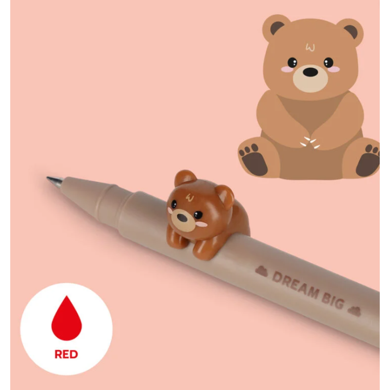STYLO À ENCRE GEL ANIMAL OURS
