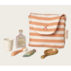 Trousse de toilettes, Souris - Rayé rouge