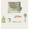 Trousse de toilettes, Souris - Rayé bleu