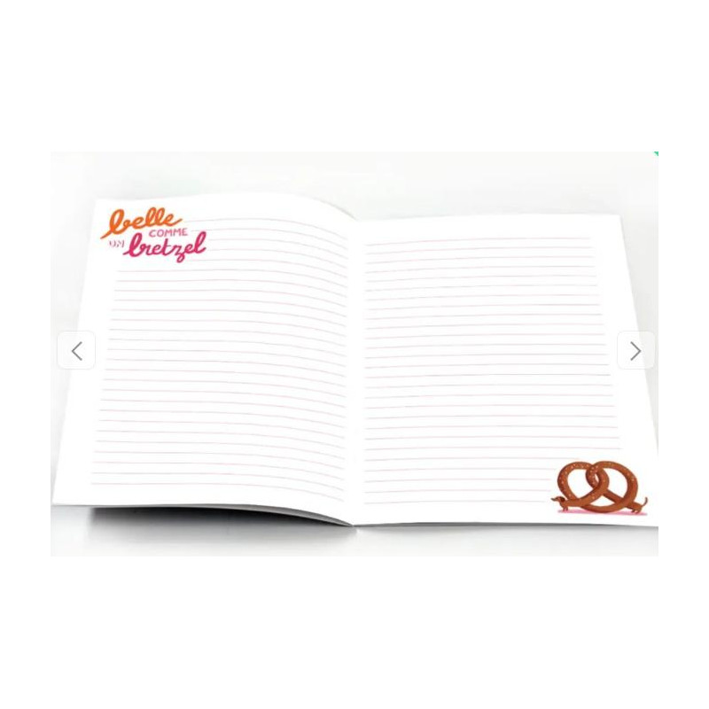 CAHIER A5 BELLE COMME UN BRETZEL