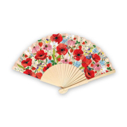 FAN39-[FAN39] EVENTAIL COQUELICOEURS