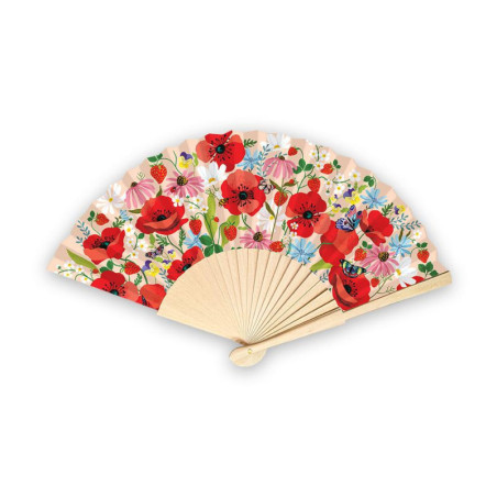 FAN39-[FAN39] EVENTAIL COQUELICOEURS