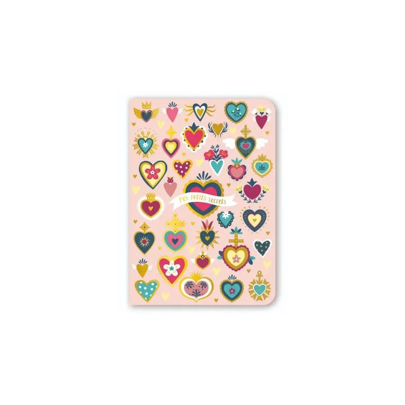 CARNET SOUPLE A6 EX VOTO COEURS