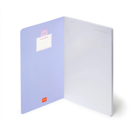 Cahier Page Blanche A5 à Couverture Rigide Illustrée - Teddy Bear