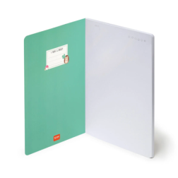 Cahier Page Blanche A5 à Couverture Rigide Illustrée - Hedgehog