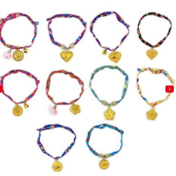 10 BRACELETS RUBANS FLEURIS MI AMOR A CREER