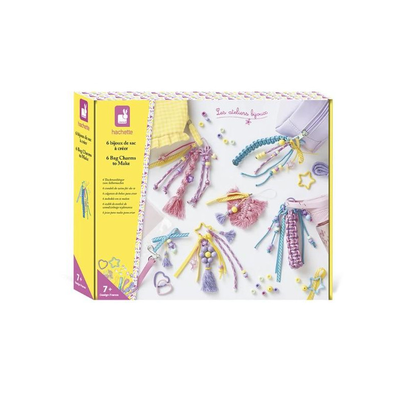 6 BIJOUX DE SACS A CREER