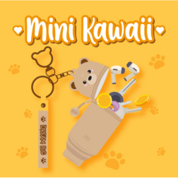 Porte-Monnaie Porte-Clés Teddy Bear - Mini Kawaii