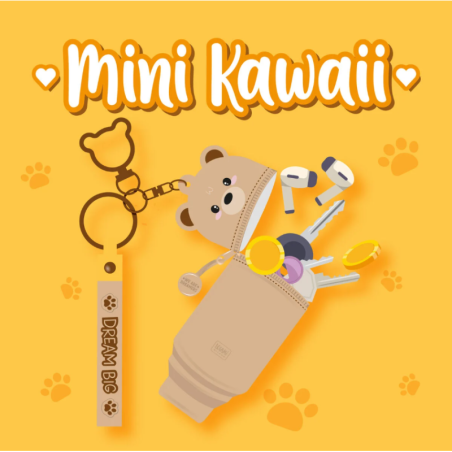 Porte-Monnaie Porte-Clés Teddy Bear - Mini Kawaii