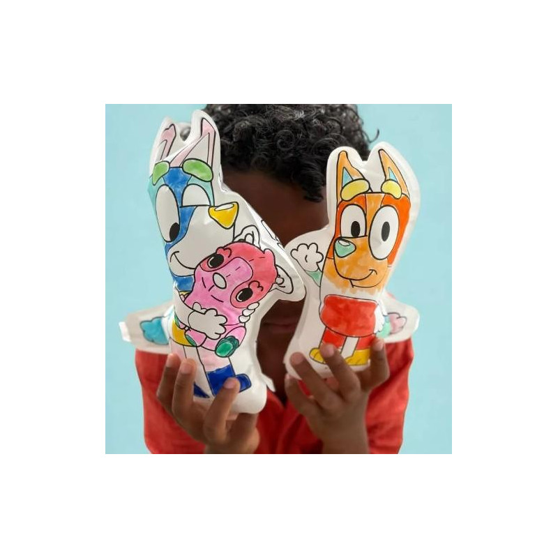 Coloriage Gonflable - Bluey & Bingo à colorier