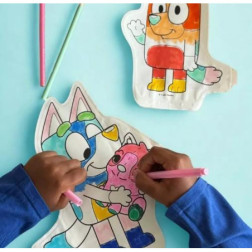 Coloriage Gonflable - Bluey & Bingo à colorier