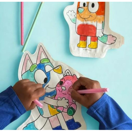 Coloriage Gonflable - Bluey & Bingo à colorier