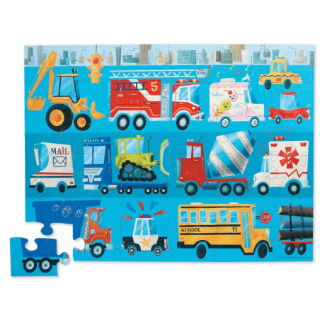 Maxi puzzle - 36 pièces - Les véhicules - 3a+