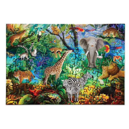 Puzzle Holographique - 100 pièces - Jungle Paradise - 5a+