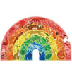 Maxi puzzle - 100 pièces - Arc- en-ciel Animaux - 6a+