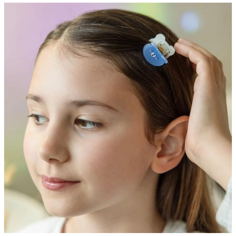 SET DE 4 MINI BARRETTES À CHEVEUX- TEDDY