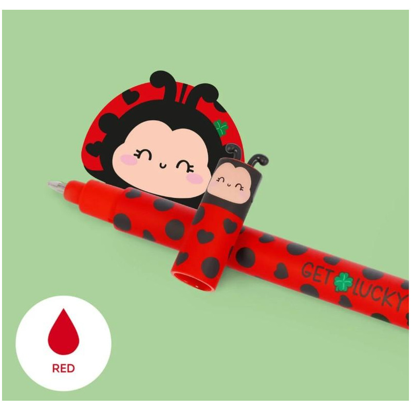 STYLO À ENCRE GEL EFFAÇABLE - LADYBUG