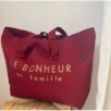 Cabas Lily - Bordeaux - Le Bonheur En Famille