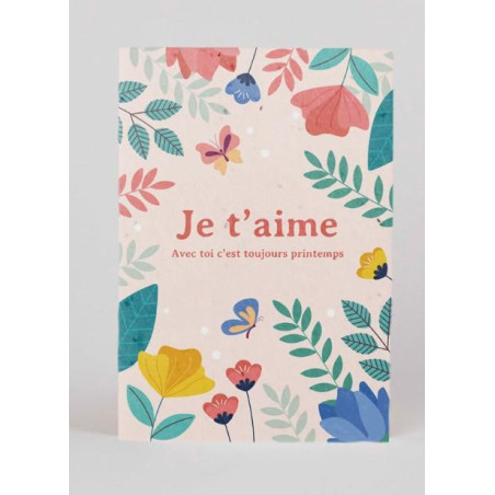 Carte plantable – Je t’aime