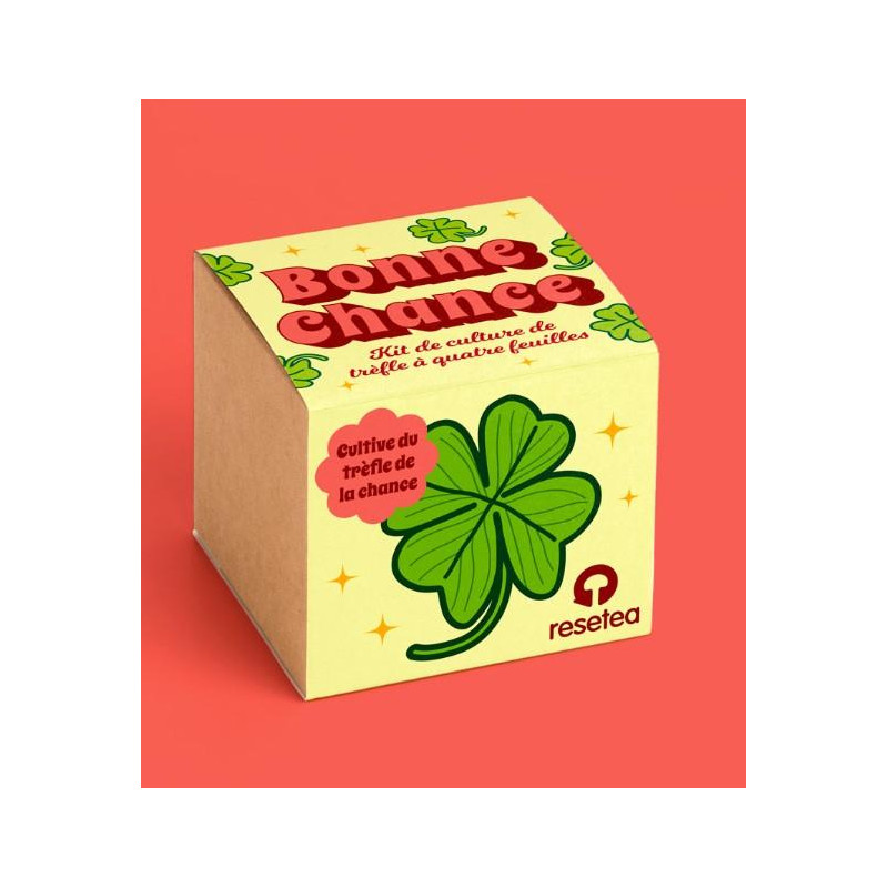 Bonne chance – Kit de culture de trèfle à quatre