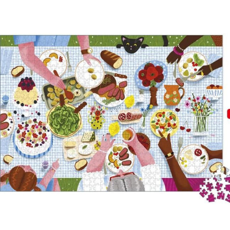 PUZZLE REPAS DE FAMILLE - 1000 PCS