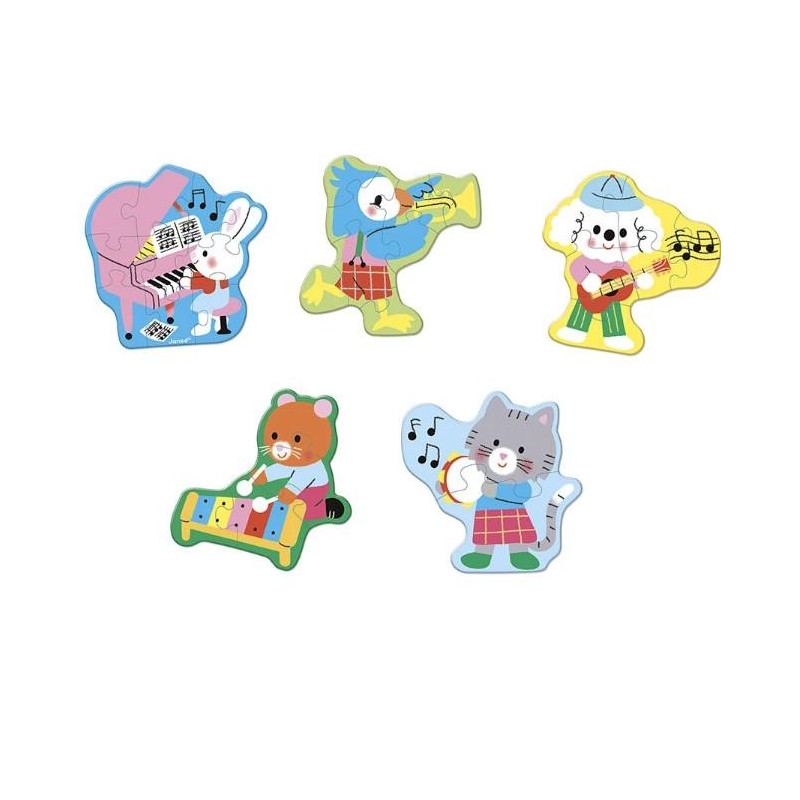 5 PUZZLES EVOLUTIFS MUSIQUE