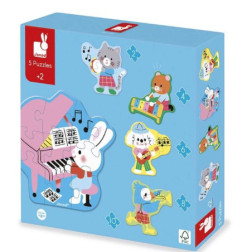 5 PUZZLES EVOLUTIFS MUSIQUE