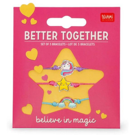 LOT DE 3 BRACELETS - UNICORN