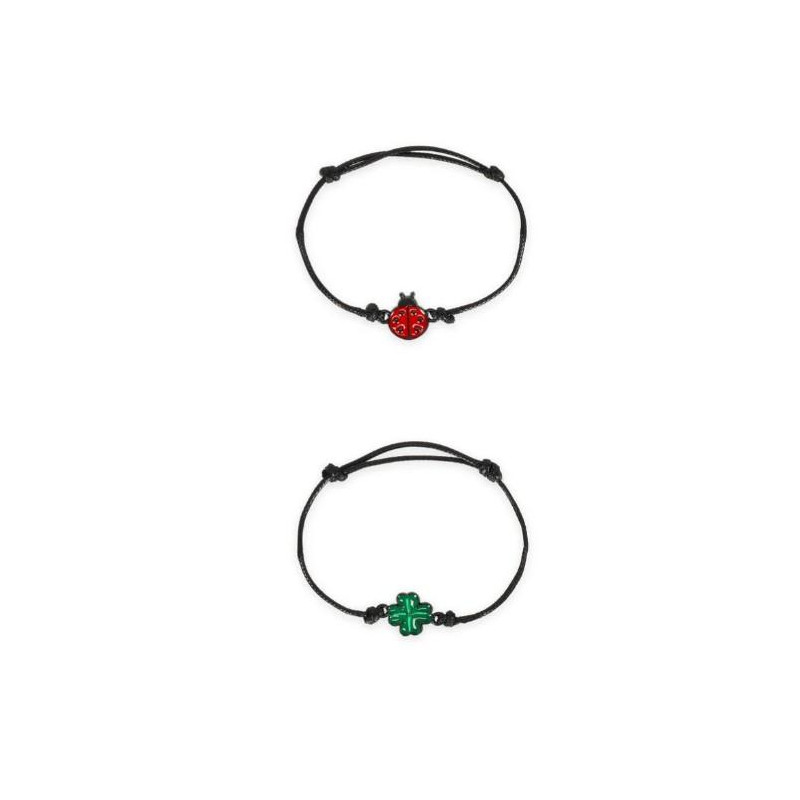 LOT DE 2 BRACELETS - LADYBUG