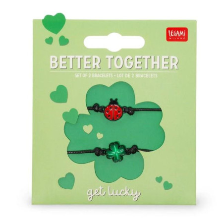 LOT DE 2 BRACELETS - LADYBUG