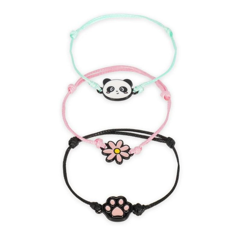 LOT DE 3 BRACELETS - PANDA
