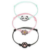 LOT DE 3 BRACELETS - PANDA