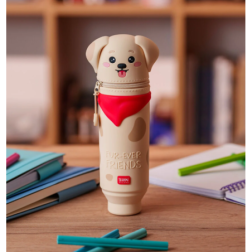 Trousse en Silicone Souple 2-en-1 - Kawaii Golden